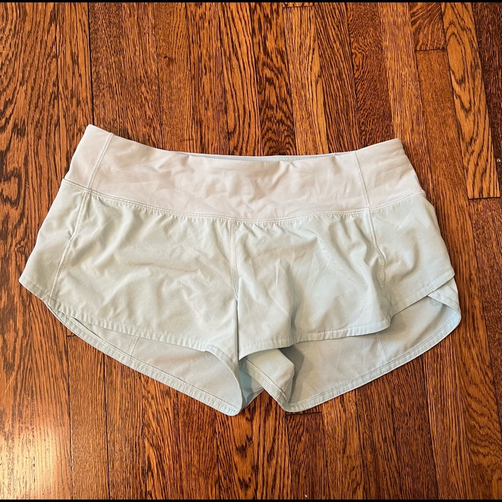 Light blue lululemon shorts